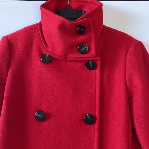 Ann Taylor Red Wool Coat Sz S NWT - Picture 4 of 10